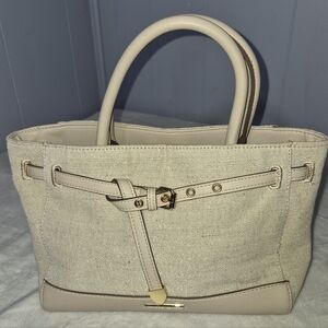Anne Klein Linen Satchel Convertible NWOT
